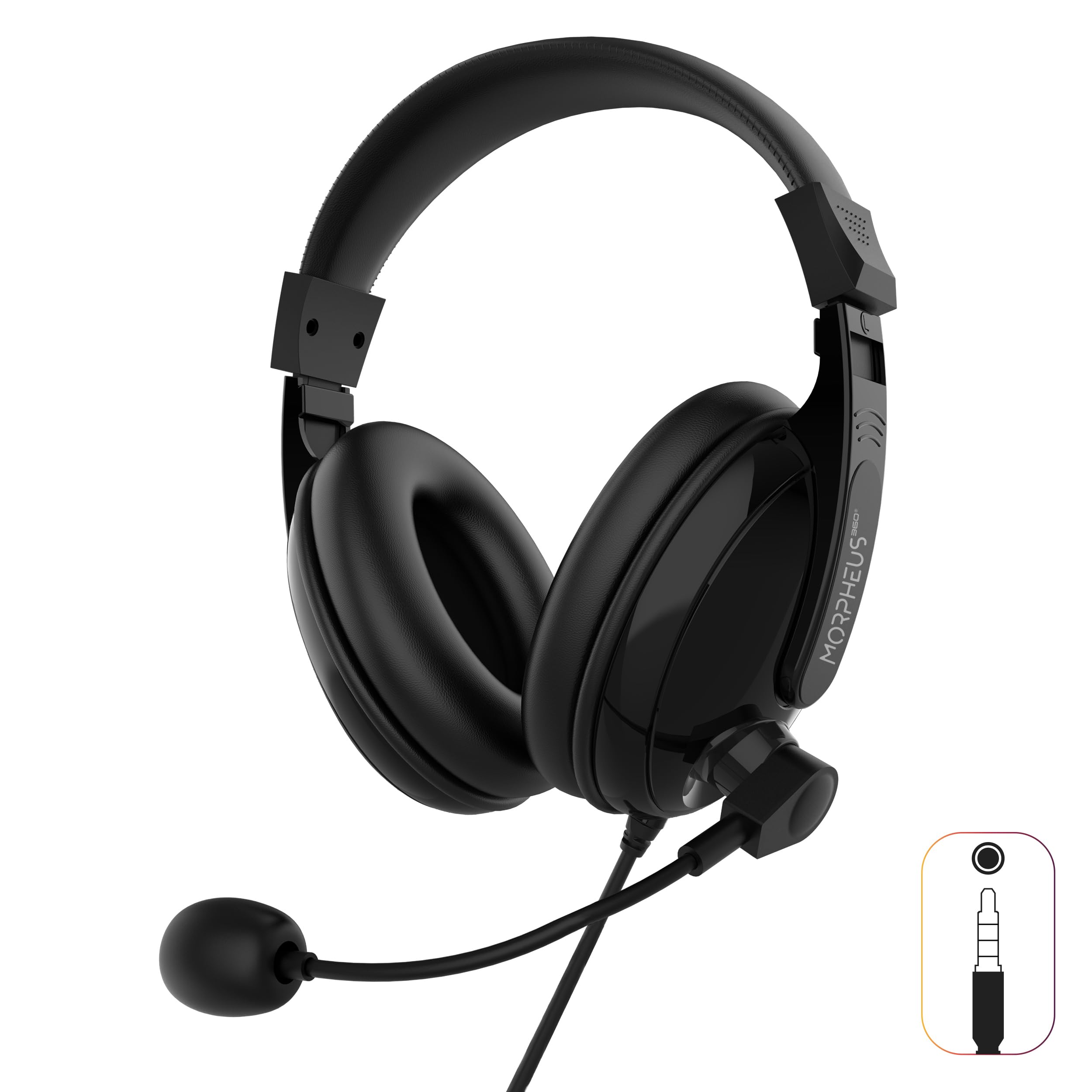 MORPHEUS 360 BASIC MULTIMEDIA STEREO HEADSET WITH MICROPHONE-LIGHTWEIGHT COMFORT