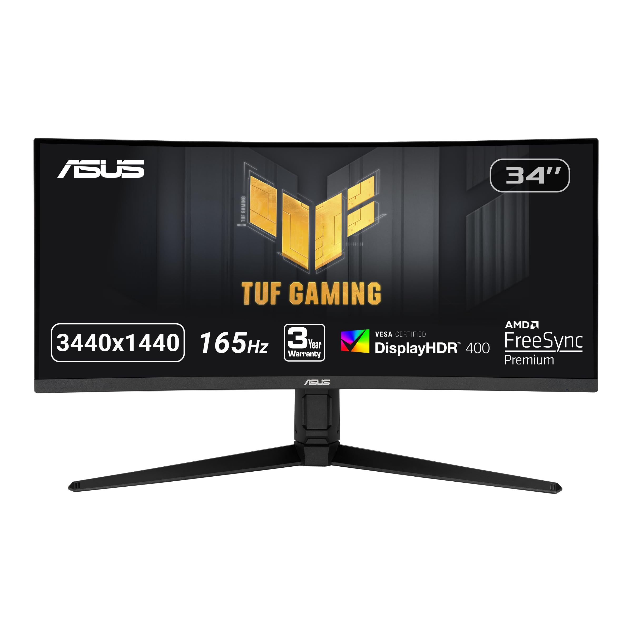 ASUS TUF VG34VQL1B 34IN CURVED  HDR WQHD 3440X1440 165HZ 1MS