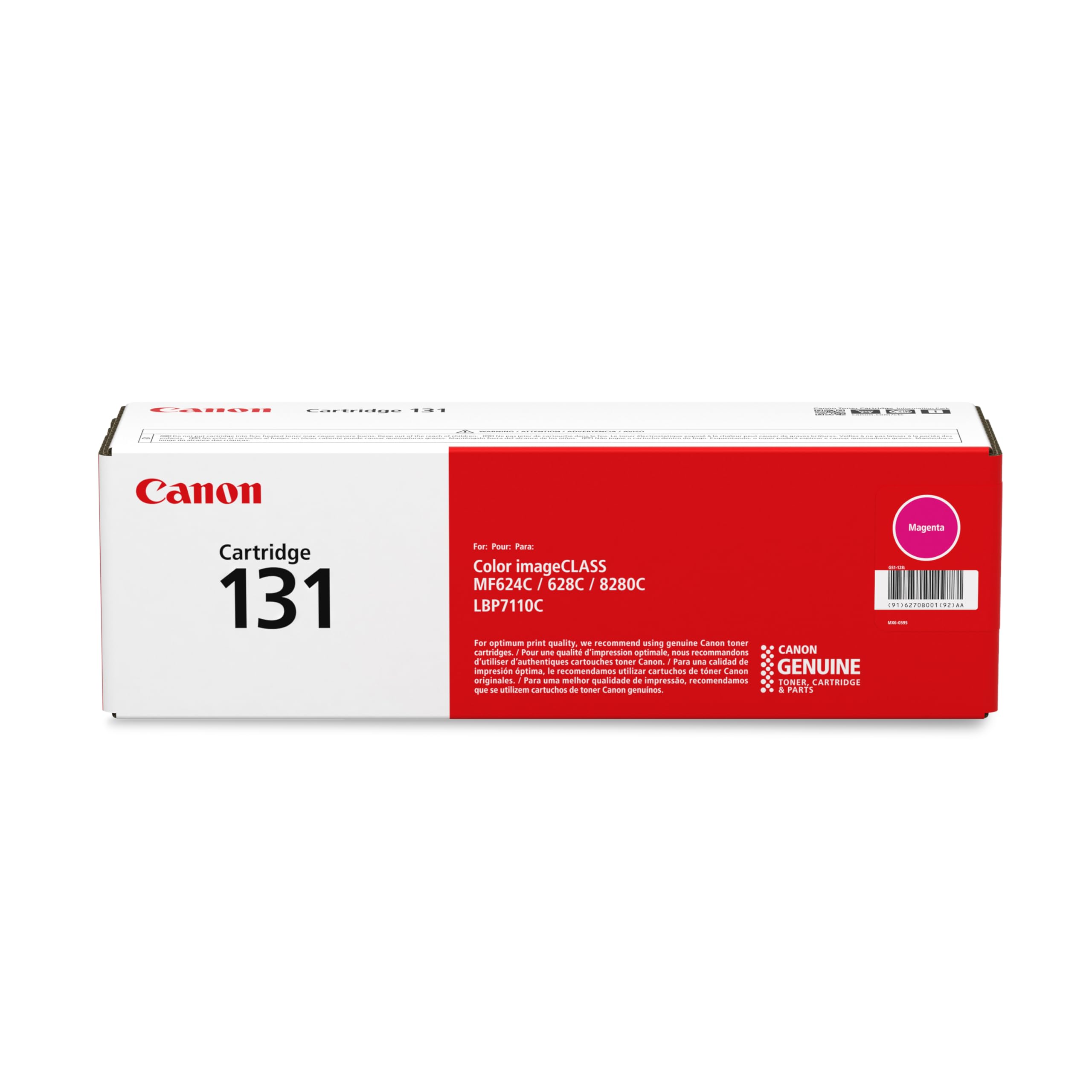 CANON CARTRIDGE 131 MAGENTA TONER - FOR CANON IMAGECLASS MF624CW, MF628CW, MF828