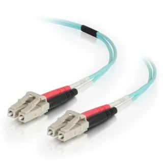 1M FIBER OPTIC MMF OM4 LC/LC    50/125 DUPLEX PVC CABLE