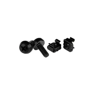 M6 MOUNTING SCREWS BLACK 12MM   50 PACK SERVER RACK M6 CAGE NUTS