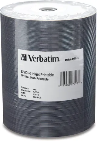 DVD-R 4.7GB 16X DATALIFEPLUS100PK INKJET