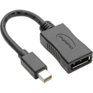 6IN MINI DP TO DP ADAPTER 4K 6  MINI DISPLAYPORT 4K 60HZ BLACK M/F