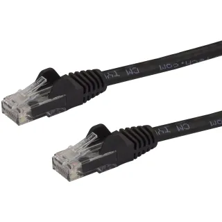 6FT BLACK CAT6 ETHERNET CABLE   SNAGLESS RJ45 UTP PATCH CABLE CORD