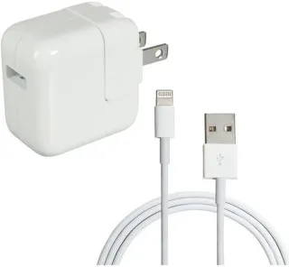 IPAD KIT 12W CHARGER            10FT USB2 TO 8PIN CABLE