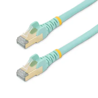 10FT AQUA CAT6A ETHERNET CABLE  SNAGLESS RJ45 UTP PATCH CABLE CORD