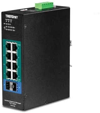 10PORT MANAGED POE+ DIN-RAIL    SWITCH 24-57V INDUSTRIAL GIGABIT L2