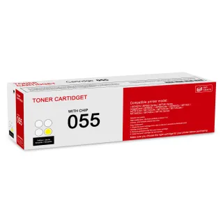 CANON 055 YELLOW STANDARD YIELD TONER CARTRIDGE - FOR USE WITH LBP664CDW, MF741C