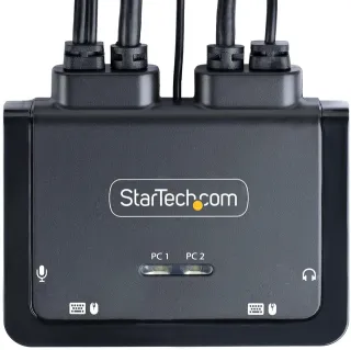 2-PORT CABLE KVM SWITCH 4K -    USB-C COMPACT KVM BUS POWERED