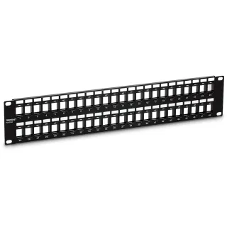 48-PORT BLANK KEYSTONE 2U HD    PATCH PANEL