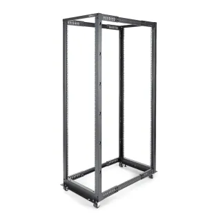 4 POST OPEN FRAME SERVER RACK   NETWORK EQUIPMENT AV MEDIA RACK