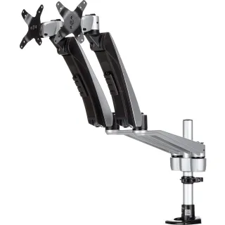 DESK MOUNT DUAL MONITOR ARM     ERGONOMIC VESA MOUNT DISPLAY STAND