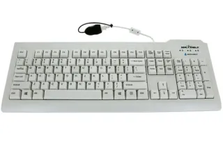 (QWERTY ISO UK) - MEDICAL GRADE KEYBOARD, WATERPROOF/DISHWASHER SAFE, PLASTIC ST
