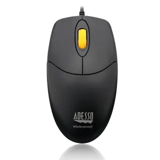 WATERPROOF MOUSE W/ MAG SCROLL  MEDICAL GRADE USB BLACK