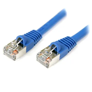 7FT BLUE CAT5E CABLE SHIELDED   SNAGLESS ETHERNET CABLE LAN RJ45
