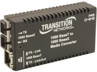 MINI MEDIA CONVERTER 1000BASE-T RJ-45 TO 1000BASE-SX MM LC W/ -NA POWER