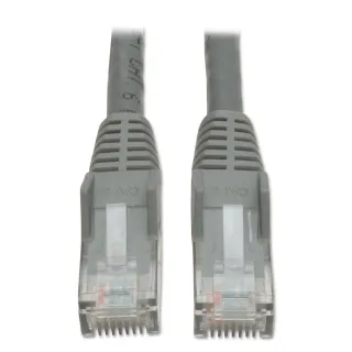 10FT CAT6 PATCH CABLE M/M GRAY  GIGABIT MOLDED SNAGLESS PVC RJ45
