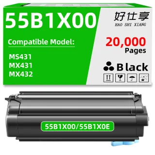LEXMARK 55B1X0E CORPORATE TONER CARTRIDGE FOR USE IN MS/MX431 ESTIMATED YIELD 20