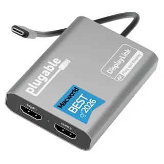PLUGABLE USB C TO HDMI ADAPTER, DUAL MONITOR 4K 60HZ FOR APPLE MAC M1/M2/M3, DIS