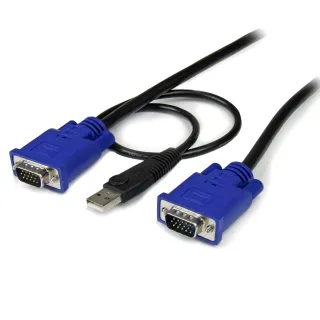 10FT SLIM USB VGA KVM CABLE     KVM CONSOLE USB VGA VIDEO THIN CORD