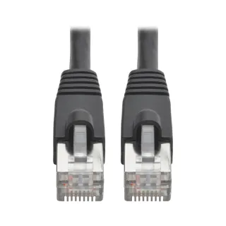 1FT CAT6A BLACK SNAGLESS        SHIELDED STP POE M/M PATCH CABLE