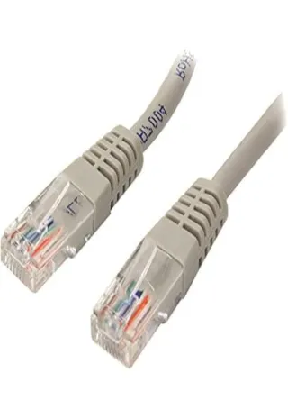 7FT GREY CAT5E ETHERNET CABLE   RJ45 PATCH CABLE GIGABIT LAN CORD