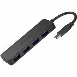 PLUGABLE USB-C 4-PORT HUB       USB-C 4-PORT HUB WITH DATA TRANSFER