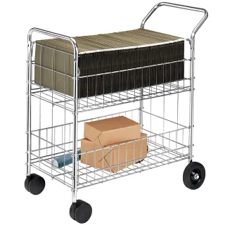 TOP BASKET WITH ADJUSTABLE GUIDES HOLDS UP TO 150 LETTER OR LEGAL SIZE FILES. 20