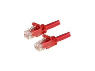 8FT RED CAT6 ETHERNET CABLE     SNAGLESS RJ45 UTP PATCH CABLE CORD