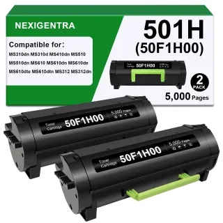LEXMARK 50F1000 RETURN PROGRAM TONER CARTRIDGE FOR USE IN MS/MX310,312,315,410,4