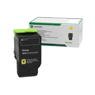 LEXMARK 78C0UYG YELLOW RETURN PROGRAM TONER CARTRIDGE TAA FOR USE IN CS521,CS/CX