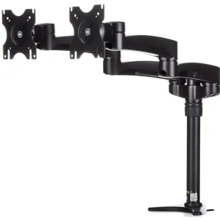 MOUNT TWO DISPLAYS ON YOUR DESK OR THROUGH A GROMMET WITH THIS DESK MOUNT DUAL M