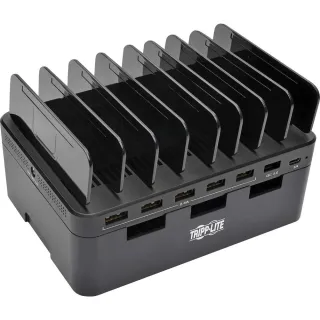 7-PORT USB CHARGING STATION HUB QUICK CHARGE 3.0 USB-C STORAGE