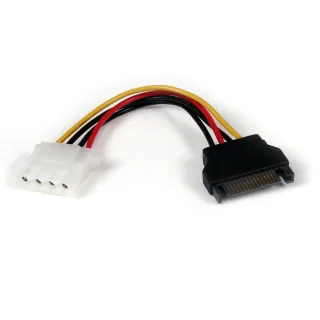 6IN 15 PIN SATA TO LP4 POWER    CABLE ADAPTER SATA TO MOLEX