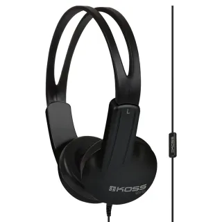 COMMERCIAL AND INSTL HEADPHONE  PLASTIC EAR CUBS IN LINE MIC