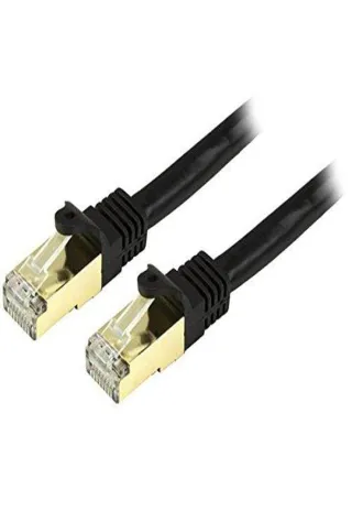 5FT BLACK CAT6A ETHERNET CABLE  SNAGLESS RJ45 UTP PATCH CABLE CORD