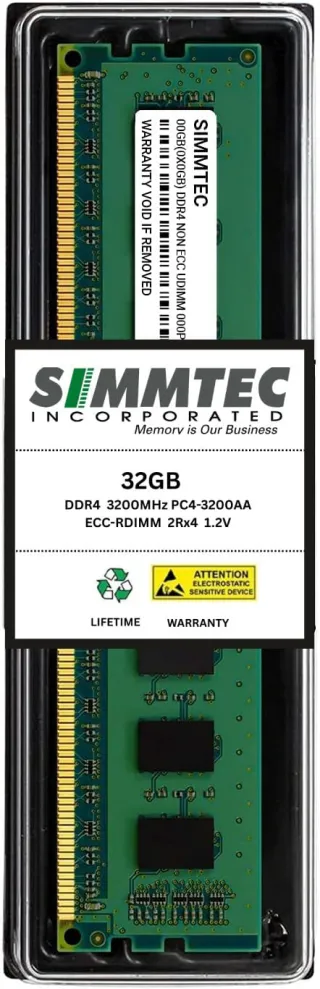 HPE 32GB DUAL RANK X4 DDR4-3200 CAS-22-22-22 REGISTERED SMARTMEMORY