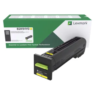 LEXMARK 82K1HY0 YELLOW RETURN PROGRAM TONER CARTRIDGE
