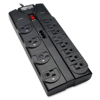 12OUT SURGE PROTECTOR 2160J     BLACK 8FT CORD TEL/MODEM 5-15P 15A