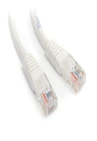 25FT WHITE CAT5E ETHERNET CABLE RJ45 PATCH CABLE GIGABIT LAN CORD