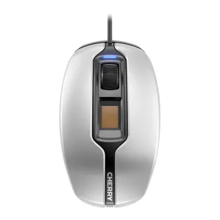 BIOMETRIC SILVER/BLACK USB 1375 DPI 3 BU