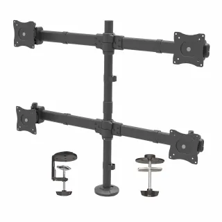 DESK MOUNT QUAD MONITOR ARM     ERGONOMIC VESA MOUNT DISPLAY STAND