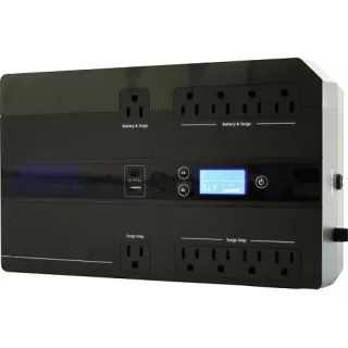 UPS 900VA 5-BAT/5-SURGE LCD, USB, USB CHARGERS- DESKTOP - STANDBY - 95 - 140VAC