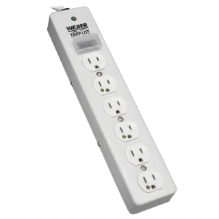 6 OUTLET HOSPITAL GRADE SURGE   UL1363 1050 JOULE METAL 5-15R 15FT