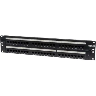 EATON TRIPP LITE SERIES 48-PORT 2U RACK-MOUNT CAT5E 110 PATCH PANEL, 568B, RJ45