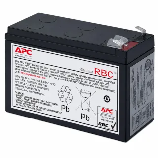 APC REPLACEMENT BATTERY CARTRIDGE FOR BACK-UPS, 12V 9AH LEAD-ACID BATTERY, 2-YEA