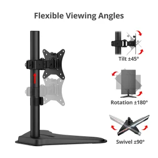 SINGLE MONITOR DESK STAND 13-32 HEIGHT ADJUSTABLE
