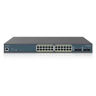 ENGENIUS FIT MANAGED EWS7928FP-FIT 24-PORT GIGABIT POE+ L2+ SWITCH WITH A 410W P