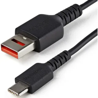 3FT SECURE CHARGING CABLE USB A USB-C USB DATA BLOCKER POWER CORD