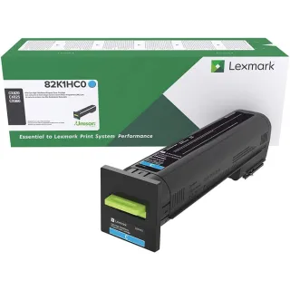 LEXMARK 82K0HCG CYAN RETURN PROGRAM TONER CARTRIDGE TAA FOR USE IN CX820,825,860